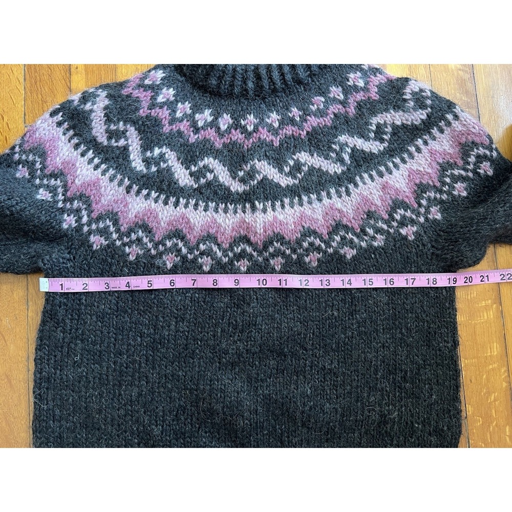 Fron Enterprises Ltd. Women's Icelandic Wool Sweater Hand knitted Size M - Picture 4 of 6